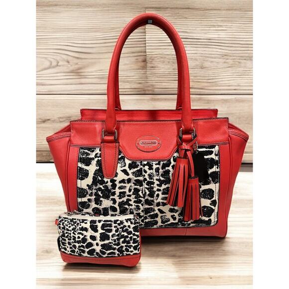 Coach 19989 Legacy Ocelot Candace Leather Satchel & Matching Wristlet - Picture 16 of 16